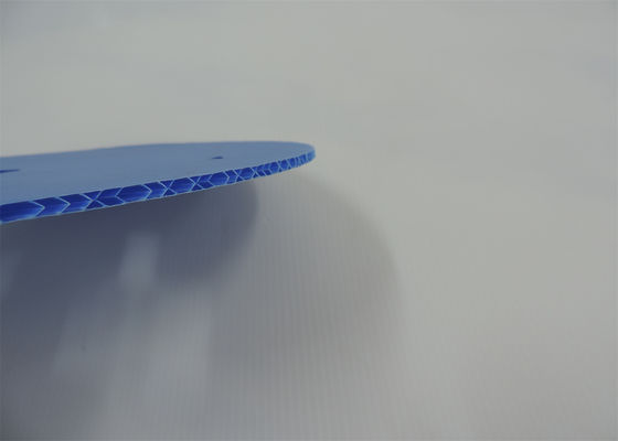 4x8 blu ha ondulato gli strati di plastica 500gsm impermeabili
